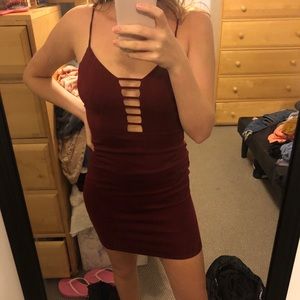 Forever 21 Maroon cocktail dress